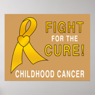 Barndomcancerslagsmål för boten poster