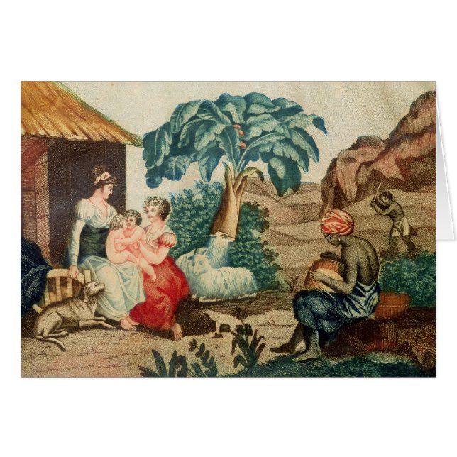 Barndomen av Paul och Virginie Hälsningskort (Framsidan Horizontal)