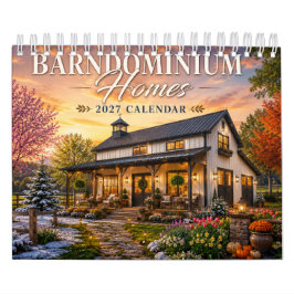 Barndominium Hus 2027 Kalender | Rustika Landsbygd
