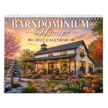 Barndominium Hus 2027 Kalender | Rustika Landsbygd