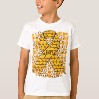 Barndomscancer Medvetandeskoja, Guld Band Hopp T Shirt