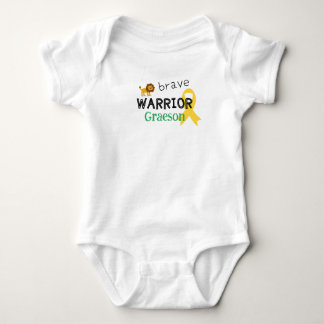 barndomscancer.modig krigare.AnpassadBabyBody-kost T Shirt
