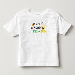 barndomscancer.modig krigare.AnpassadTodler Shirt T