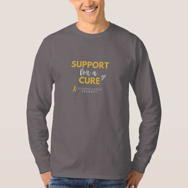barndomscancer.support. bota Långärmad T-shirt (Framsida)