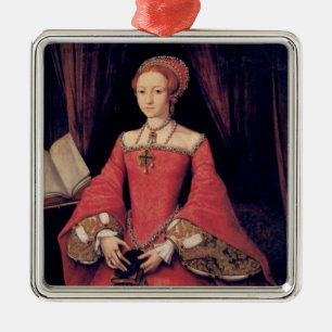 Barndrottning Elizabeth mig av den England Julgransprydnad Metall