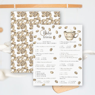 Barndusch i baby-kaffe - Baby Trivia-spelet