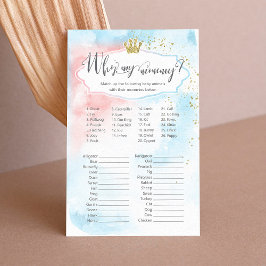 Barnduschspel i namn | Gender Reveal Party