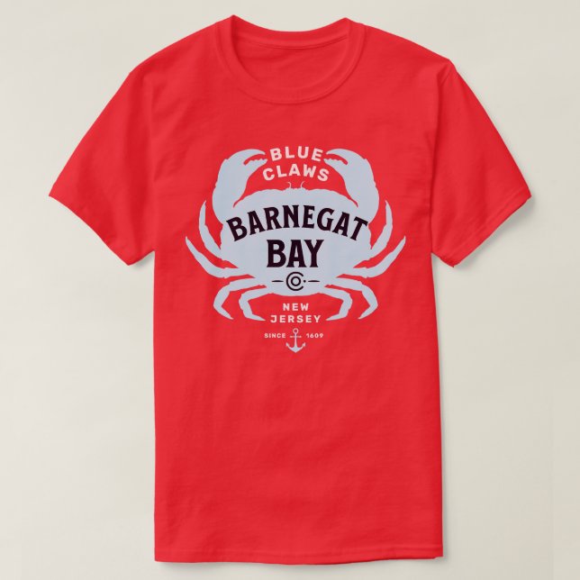 Barnegat Bay Blue Klo T Shirt (Design framsida)