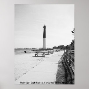 Barnegat fyr, Long Beach ö Poster