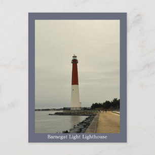 Barnegat Light fyr Foto vykort