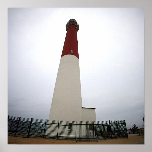 Barnegat Light Fyrtorn Fotoaffisch Poster (Framsidan)