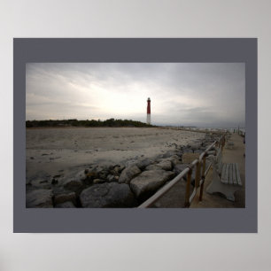 Barnegat Light Fyrtorn Fotoaffisch Poster