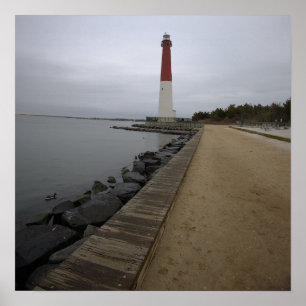 Barnegat Light Fyrtorn Fotoaffisch Poster