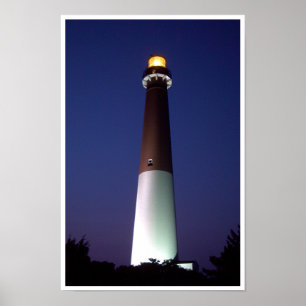 Barnegat Lighthouse i Night Poster