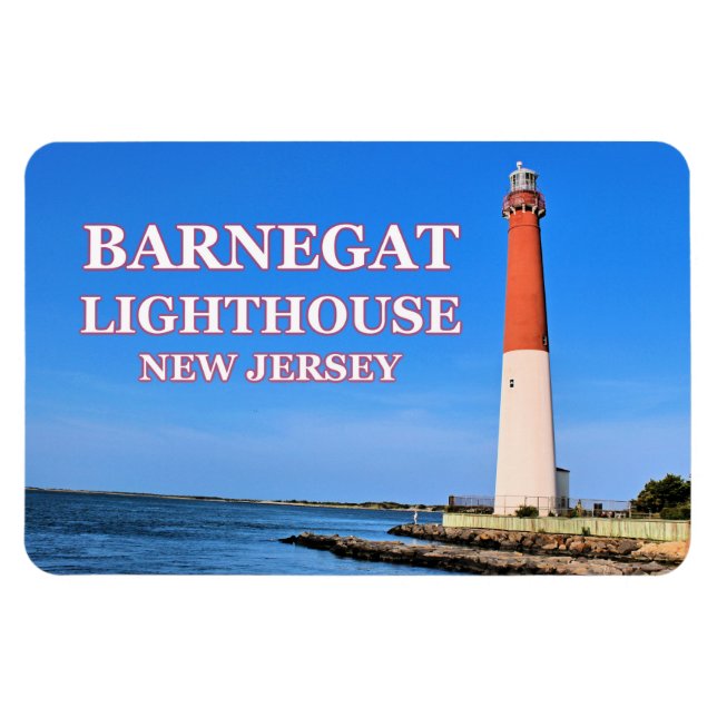 Barnegat Lighthouse, New jersey Flexi Magnet (Horisontell)