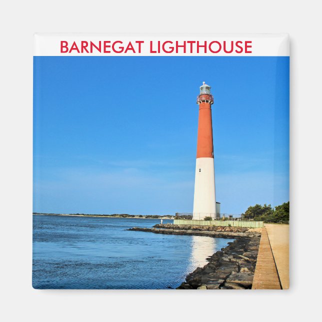 Barnegat Lighthouse, New jersey Magnet (Framsidan)