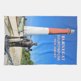 Barnegat Lighthouse, New jersey Tea Towel Kökshandduk