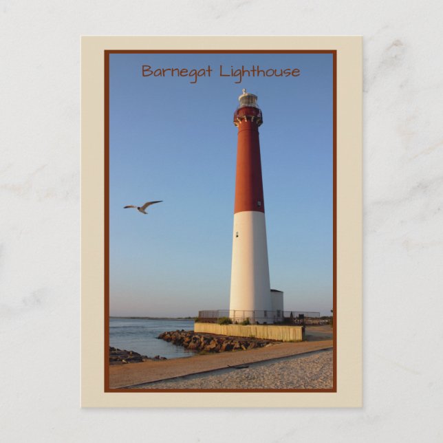 Barnegat Lighthouse Photo Vykort (Framsida)