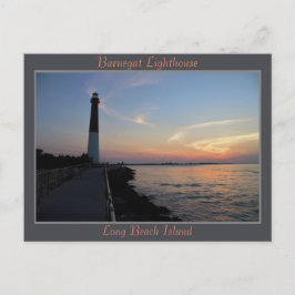Barnegat Lighthouse Sunset Vykort