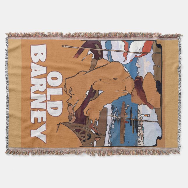 Barnegat Lighthouse Vintage Stil Mysfilt (Framsidan)