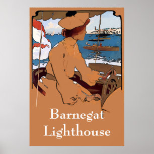 Barnegat Lighthouse Vintage Stil Poster