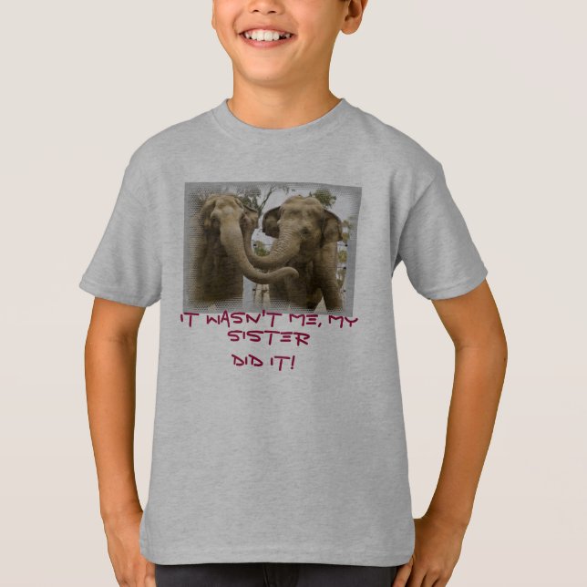 Barnelefantsyskon Tee (Framsida)