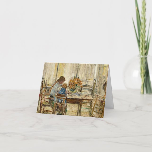 Barnen, 1897 av Childe Hassam Tack Kort (Framsida)