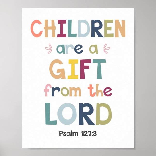 Barnen är en gåva från Lord Christian Poster (Framsidan)