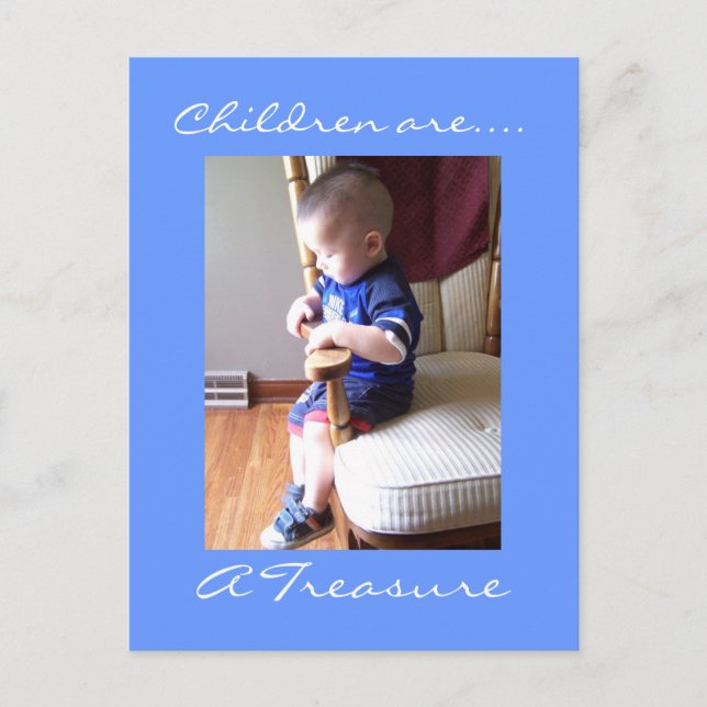 Barnen är.., en skatt. vykort (Framsida)