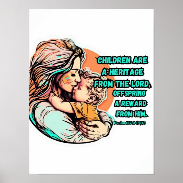 Barnen är ett arv från Herren Poster (Framsidan)