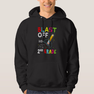 Barnen ger sig ut i 2:a klass första dagen hoodie