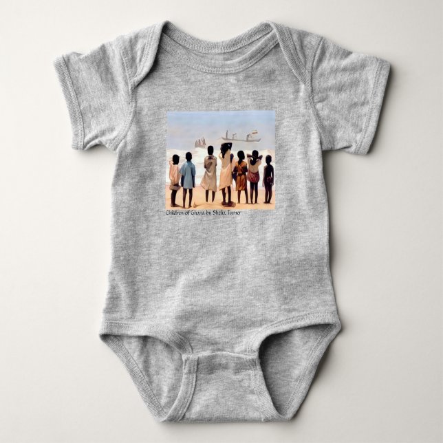 Barnen Ghana - Artist - Shelia Turner Baby Bo T Shirt (Framsida)