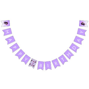 Barnen Grattis på födelsedagen Party i Cute Hund Vimplar