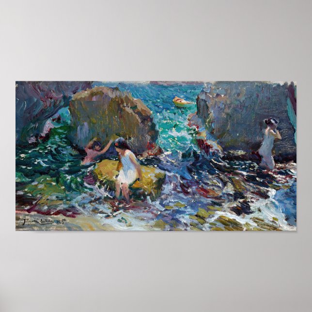 Barnen i Shore, Jávea | Joaquín Sorolla Poster (Framsidan)
