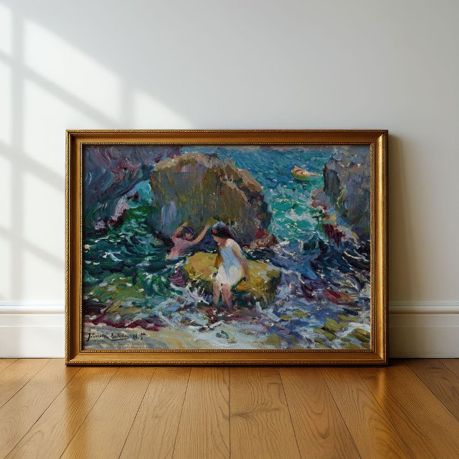 Barnen i Shore, Jávea | Joaquín Sorolla Poster (Skapare uppladdad)