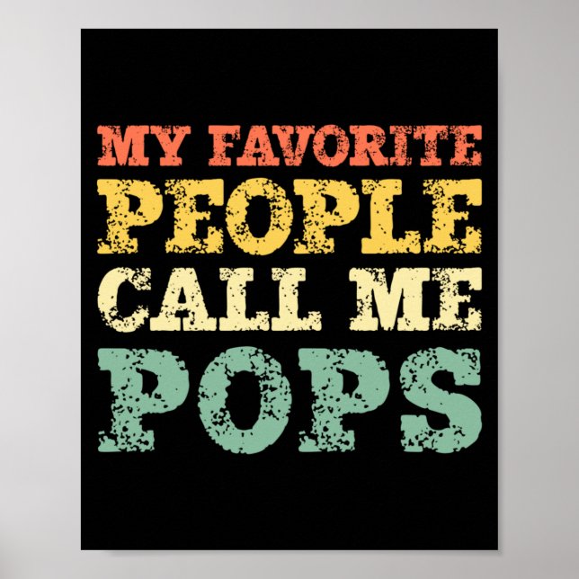 Barnen kallar mig Pops Vintage Poster (Framsidan)