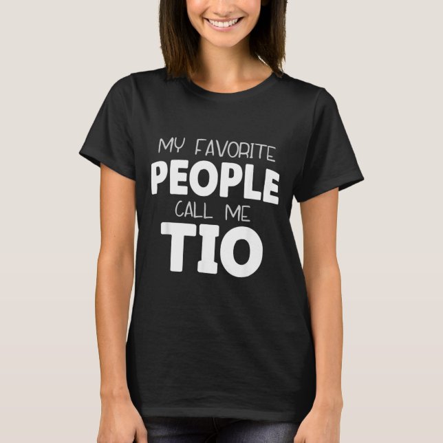 Barnen kallar mig Tio Rolig T Shirt (Framsida)