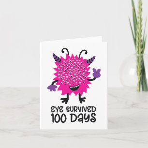 Barnen Kids Öga Överlevt 100 Kort