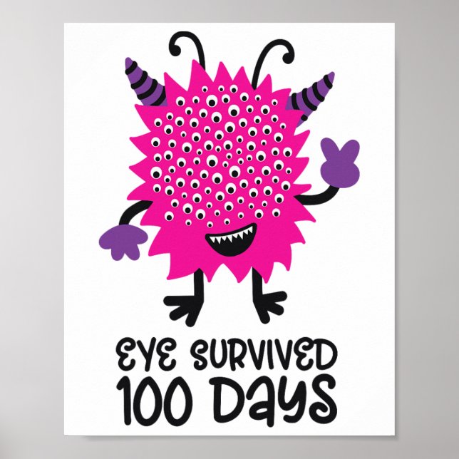 Barnen Kids Öga Överlevt 100 Poster (Framsidan)