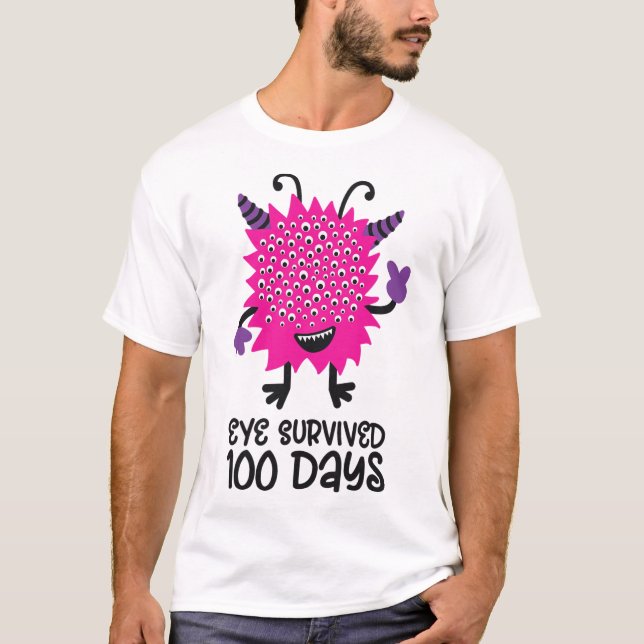 Barnen Kids Öga Överlevt 100 T Shirt (Framsida)