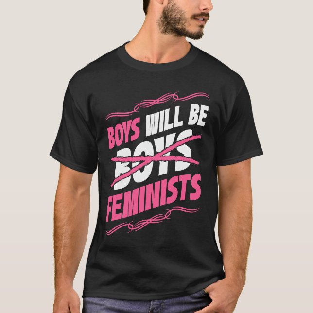 Barnen kommer att vara feminister Höger Social Fem T Shirt (Framsida)