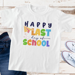 Barnen "Lycklig Sista skoldagen" T Shirt