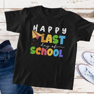 Barnen "Lycklig Sista skoldagen" T Shirt