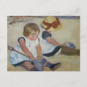 Barnen på stranden, Mary Cassatt Vykort