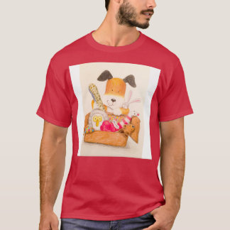 Barnen sparkar hund t shirt