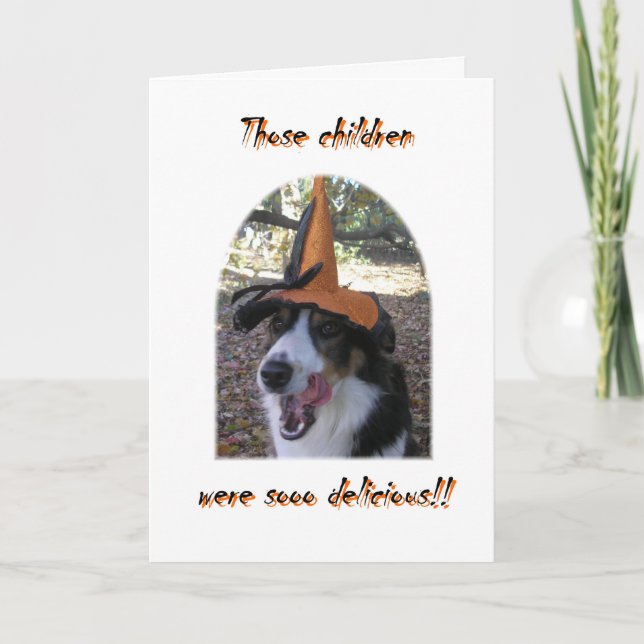 Barnen var så giriga! kort (Framsida)