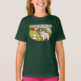 Barnens andra födelsedag i dag är jag två! Cute Gr T Shirt