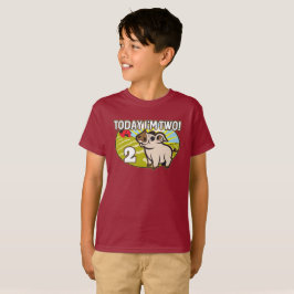 Barnens andra födelsedag i dag är jag två! Cute Gr T Shirt