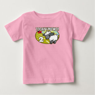Barnens andra födelsedag i dag är jag två! Cute La T Shirt