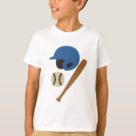 Barnens basebollt-shirt – gummitextstil t shirt
